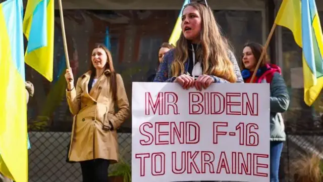 Raia wa Ukraine wamekuwa wakiiomba Marekani kuruhusu matumizi ya F-16s tangu 2022.