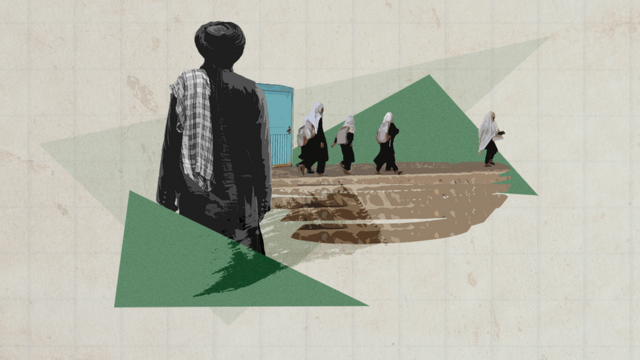 در  حکومت طالبان، دختران پس از صنف ششم نمی‌توانند به مدرسه بروند