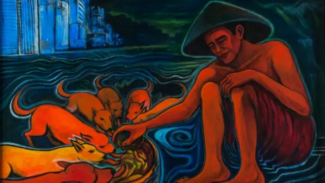 Makan Malam karya Yos Suprapto.