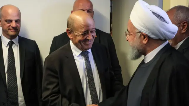 لودریان و روحانی
