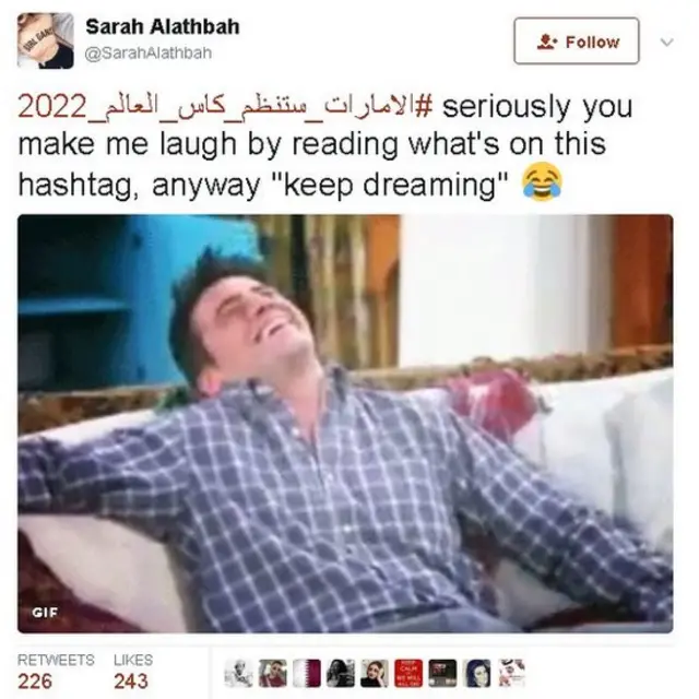 ترجمة " هذا الهاشتاغ يضحكني.. واصلوا الحلم "