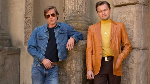Brad Pitt và Leonardo DiCaprio trong phim Once Upon a Time in Hollywood