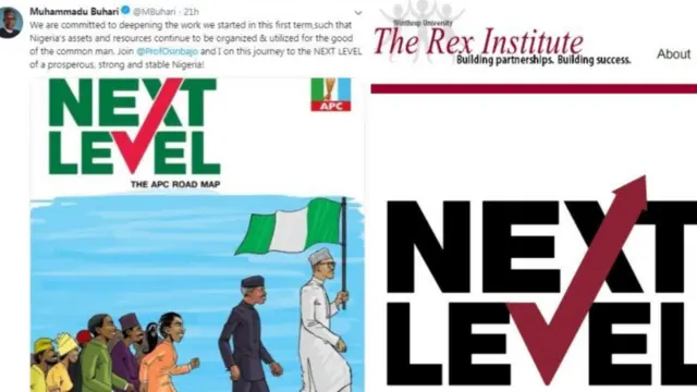 Tori be say rumour upandan say dem tiff logo wey dem use launch dia Next Level campaign.