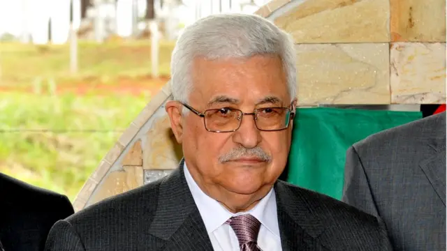 O presidente palestino, Mahmoud Abbas