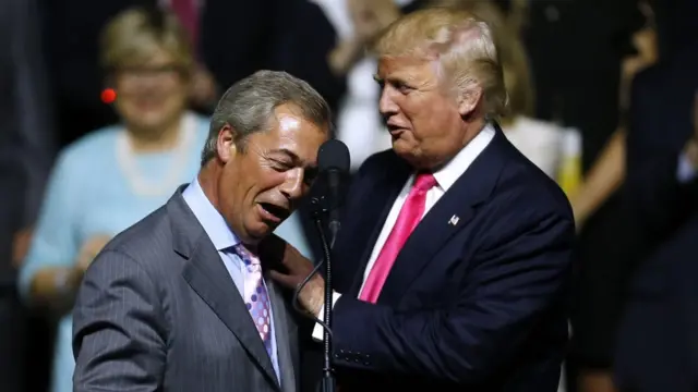 Найджел Фарадж, Дональд Трамп