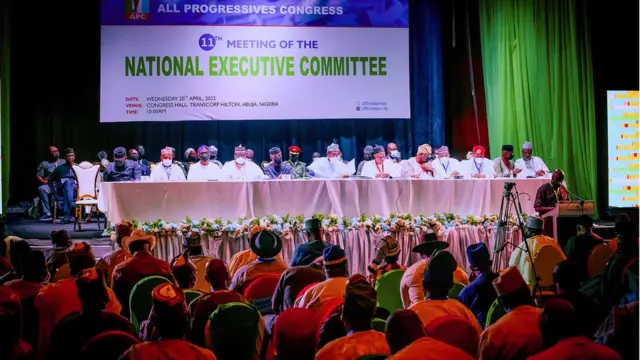 Di Nec meeting na di first wey di APC di hold afta dia National Convention wey dom hold for 26 March.