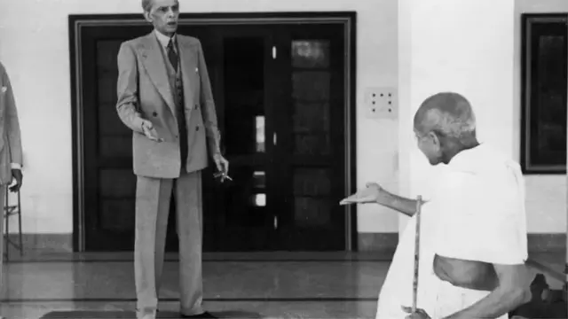 গান্ধীর সাথে মুহাম্মদ আলী জিন্নাহ