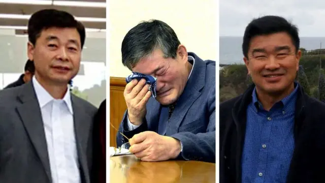 Dhanka bidix: Kim Hak-song, Kim Dong-chul, iyo Tony Kim