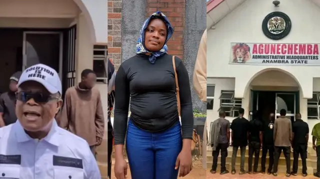 Ken Emeakayi bụ onye ndụmọdụ pụrụiche Gọvanọ maka nchekwa obodo n'Anambra steeti na ndị otu Agunechemba asatọ a chụrụ n'ọrụ maka ebubo na ha metọrọ onye kọpa ha na Jennifer Edema