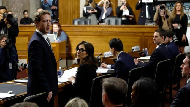 அமெரிக்க செனட் சபை விசாரணை, மெட்டா நிறுவன தலைவர் மார்க் ஜூக்கர்பெர்க்