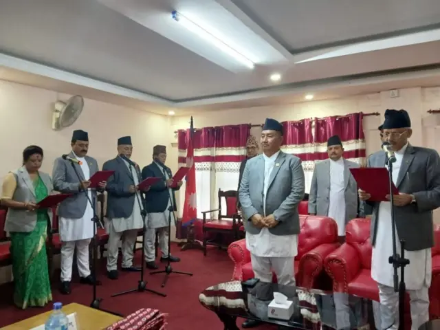 बाग्मती प्रदेश सपथग्रहणको दृश्य