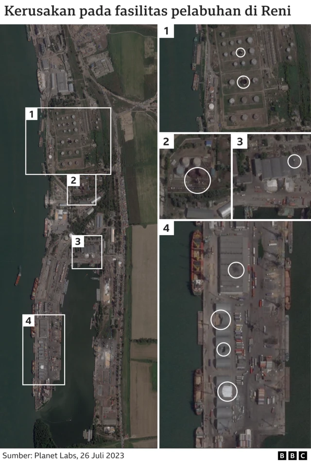 kerusakan fasilitas pelabuhan Reni