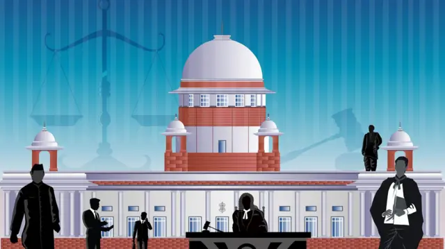 एक अदालत का कैरीकेचर