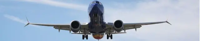 A Southwest Boeing 737 Max 8 enroute from Tampa prepares to land at Fort Lauderdale-Hollywood International Airport on March 11, 2019 in Fort Lauderdale, Florida.