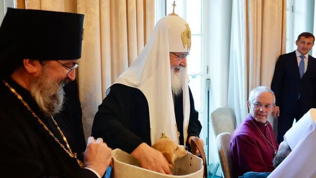 Патриарх с собакой