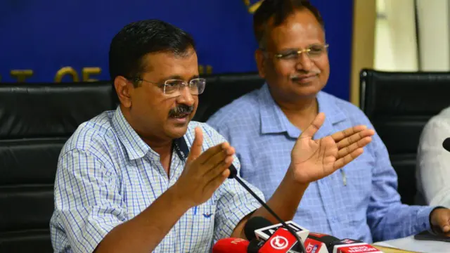 अरविंद केजरीवाल और सत्येंद्र जैन