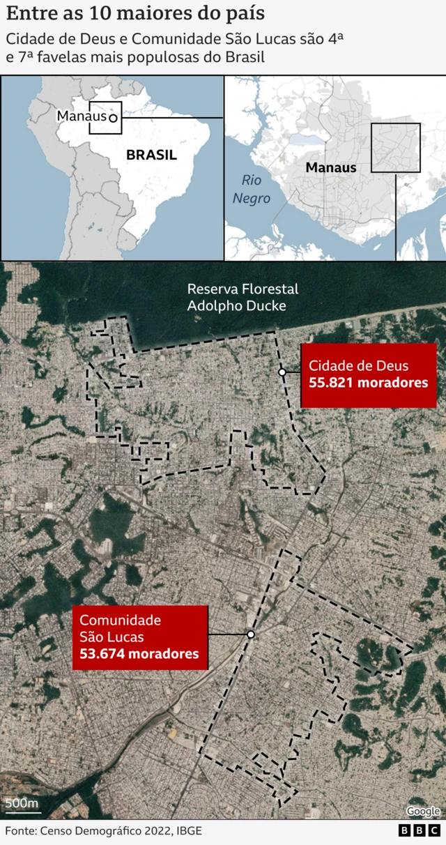 Infográfico com localizaçãofolha excel apostas desportivasfavelasfolha excel apostas desportivasManaus