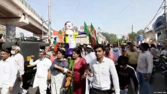 ਰੋਹਤਕ ਵਿੱਚ ਭਾਜਪਾ ਦਾ ਪ੍ਰਦਰਸ਼ਨ