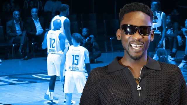Mr Eazi, umuhanzi, 'boss' w'umugwi wa basket 'Cape Town Tigers'.