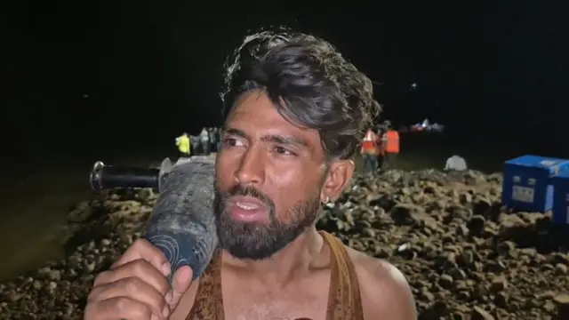 चश्मदीद और बचाव कार्य में शामिल मजदूर सागर गुप्ता 