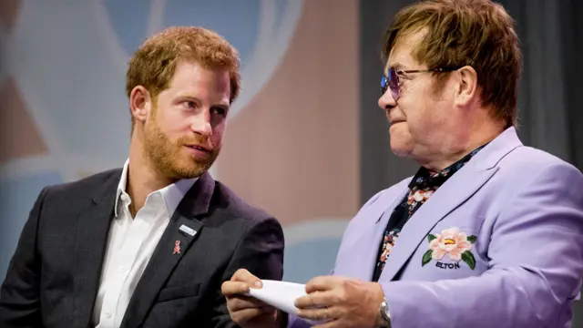 Prince Harry et Sir Elton John