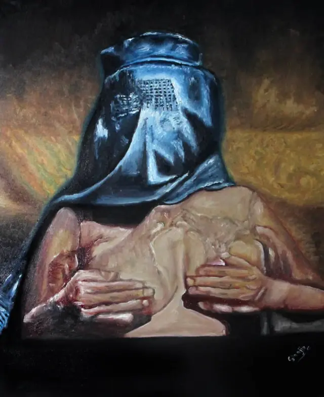 زن چادری دار