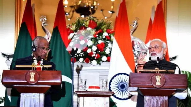 প্রেসিডেন্ট সোলিহ্-র প্রশাসন সে দেশে 'ইন্ডিয়া ফার্স্ট' নীতি নিয়ে চলেছে