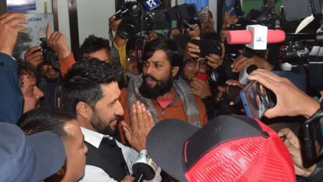 पूर्व गृहमन्त्री तथा राष्ट्रिय स्वतन्त्र पार्टीका सभापति रवि लामिछाने रिहा भएपछि