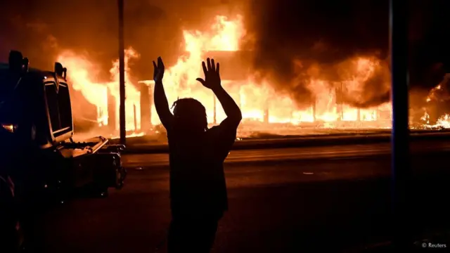 Manifestation contre les tirs sur Jacob Blake