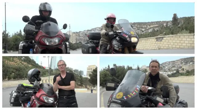 Frederik Bruins (sağda) və Alain van Hevele (solda)