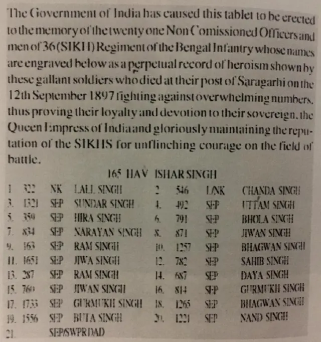 बैटल ऑफ़ सारागढ़ी