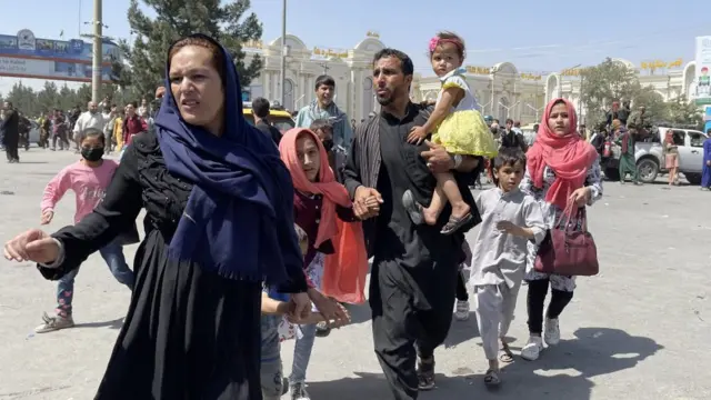 suasana di bandara kabul