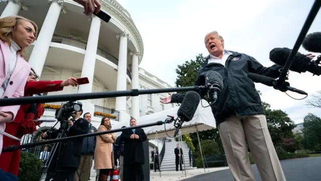 Presiden Donald Trump di California.
