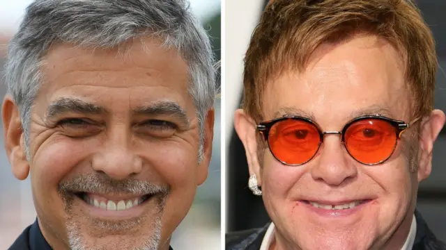 George Clooney dan Elton John