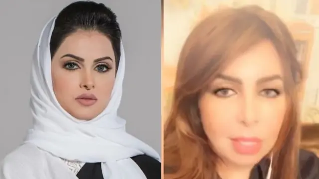 سعاد الشمري (إلى اليمين) وسكينة المشيخص