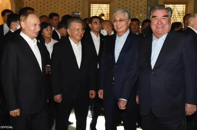 Putin va Markaziy Osiyo davlatlari prezidentlari