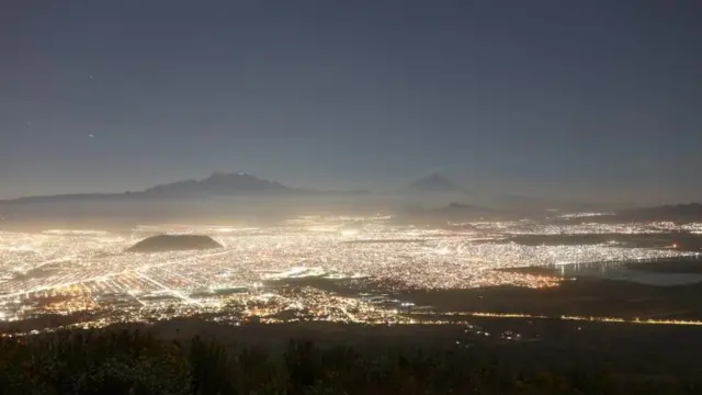 La vista de Ciudad de México desde las montañas cercanas Foto: Santiago Arau