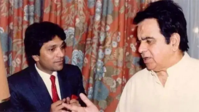 दिलीप कुमार के साथ मोईन अख़्तर