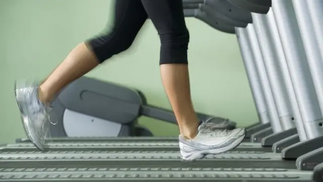 Woman on treadmill