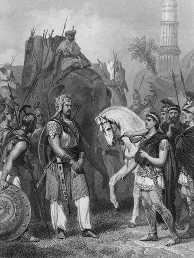 Le roi Porus s'est rendu à Alexandre après la bataille de Jhelum.