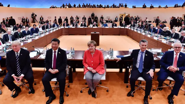 Trump, Xi, Merkel, MAcri