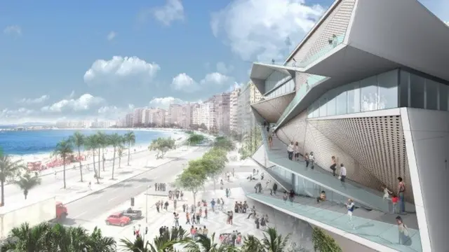 Ilustração do projeto da nova sede do MIS-RJ