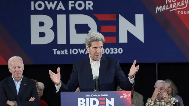 बाइडन के प्रचार अभियान में केरी शामिल हुए थे