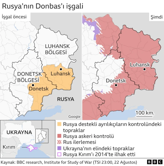 Donbas işgal haritası