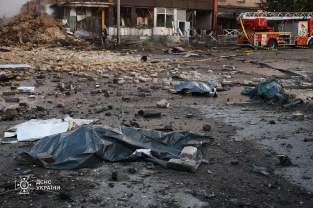 Наслідки удару по Києву 