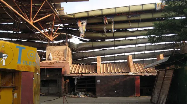 Bujumbura market ruins 