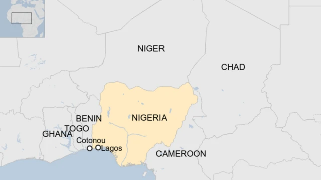 Taswirar kasashen da ke kewaye da Najeriya