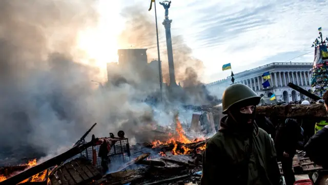 Майдан зранку 19 лютого