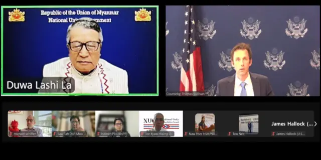 မြန်မာစစ်တပ်ကို ဆက်ပြီးဖိအားပေးဖို့ အမေရိကန်နဲ့ တော်လှန်ရေးအင်အားစုတွေ သဘောတူဆွေးနွေး 