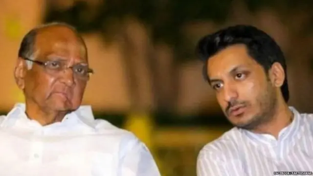 पार्थ पवार आणि शरद पवार